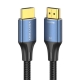 Кабель Vention Cotton Braided HDMI-A Male to Male HD v2.1 Cable 8K 5M Blue Aluminum Alloy Type (ALGLJ)