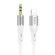 Аудiокабель HOCO UPA22 iP silicone digital audio conversion cable White