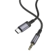 Аудіокабель BOROFONE BL24 Graceful digital audio conversion cable Type-C Metal Grey