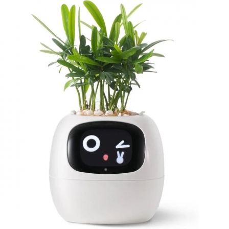 Інтерактивний розумний горщик для рослин Ivy Smart Planter Tuya AI, White