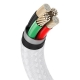 Кабель Baseus Cafule Series Metal Data Cable USB to IP 2.4A 2m White