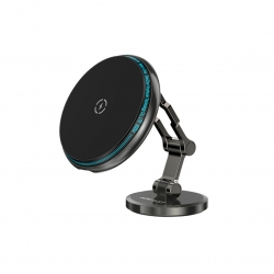 Автотримач для телефона з БЗП ACEFAST D30 magnetic folding wireless charging car holder Black