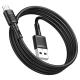Кабель HOCO X83 USB to Micro 2.4A, 1m, PVC, PVC connectors, Black