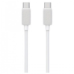Кабель Usams US-SJ696 60W Striped Data Cable Type-C To Type-C-KY Series 2M white