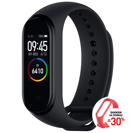 

Оригинальный фитнес-браслет Xiaomi Mi Smart Band 4 EU Black, Черный