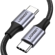 Кабель UGREEN US261 USB-C to USB-C PD Fast Charging Cable 3A Max Gray Black 1m