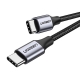 Кабель UGREEN US261 USB-C to USB-C PD Fast Charging Cable 3A Max Gray Black 1m