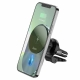 Автотримач для телефона з БЗП HOCO CA91 Magic magnetic wireless fast charging car holder Gray