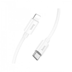 Кабель HOCO X87 Magic silicone PD charging data cable for iP White