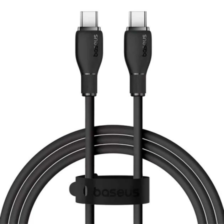 Кабель USB Type-C Baseus Pudding Series USB Type-C to USB Type-C 100W 1.2m black (P10355702111-00)