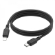Кабель HOCO X90 Cool silicone PD charging data cable for iP Black