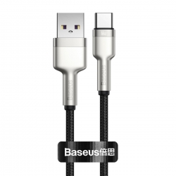 Кабель Baseus Cafule Series Metal Data Cable USB to Type-C 66W 0.25m Black