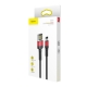 Кабель Baseus Cafule Cable（Special Edition）USB For iP 1m Red+Black
