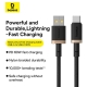 Кабель Baseus Dura Series Fast Charging Cable USB to Type-C 60W 2m Gold+Black