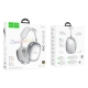Бездротові накладні навушники HOCO W55 Plus Happiness ANC noise reduction BT headphones Silver