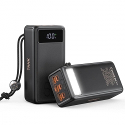 Зовнішній акумулятор VEGER 56000 mAh PD QC3.0 5A 130W Tank Boost (W5001C) black