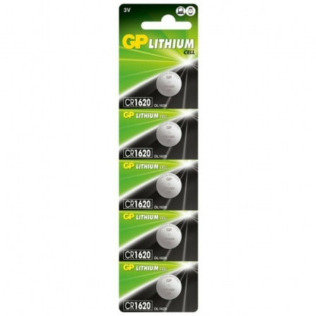 Батарейка GP CR1620 Lithium (5шт)