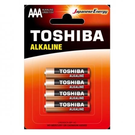 Батарейка Toshiba LR3 Red Alkaline (4шт)