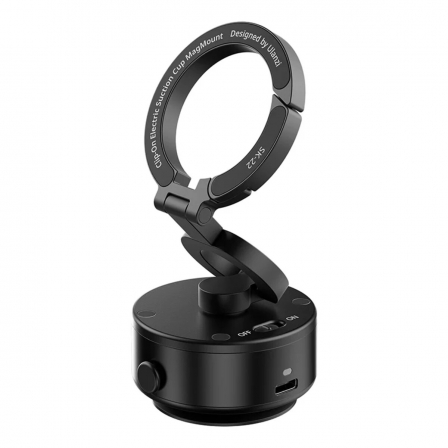 Тримач з електроприсоскою Ulanzi ULANZI SK-22 Electric suction cup bracket for mobile phones Black