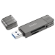 USB-хаб HOCO HB39 USB/Type-C 3.0 high-speed card reader Metal Gray