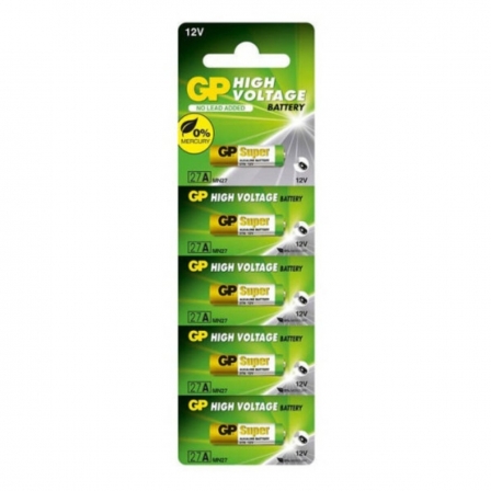 Батарейка GP 27A/MN27 Alkaline 12v (5шт)