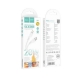Кабель HOCO X97 Crystal color silicone charging data cable iP white