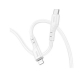 Кабель HOCO X97 Crystal color silicone charging data cable iP white