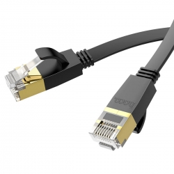 Мережевий кабель HOCO US07 General pure copper flat network cable(L1M) Black