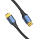 Кабель Vention Cotton Braided HDMI-A Male to Male HD v2.1 Cable 8K 2M Blue Aluminum Alloy Type (ALGLH)