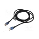 Кабель Vention Cotton Braided HDMI-A Male to Male HD v2.1 Cable 8K 2M Blue Aluminum Alloy Type (ALGLH)
