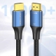 Кабель Vention Cotton Braided HDMI-A Male to Male HD v2.1 Cable 8K 2M Blue Aluminum Alloy Type (ALGLH)