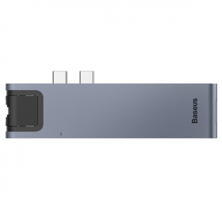 USB-хаб Baseus Thunderbolt C+Pro Seven-in-one smart HUB docking station Grey