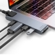 USB-хаб Baseus Thunderbolt C+Pro Seven-in-one smart HUB docking station Grey