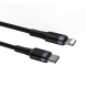 Кабель Baseus Cafule Cable Type-C to iP PD 20W 1m Gray+Black