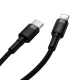 Кабель Baseus Cafule Cable Type-C to iP PD 20W 1m Gray+Black