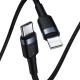 Кабель Baseus Cafule Cable Type-C to iP PD 20W 1m Gray+Black
