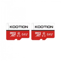 Карта пам'яті microSDXC (UHS-1) Kootion 64Gb class 10 (adapter SD) (2pcs)