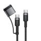 Кабель ACEFAST C22-05 USB-C to USB-C / magnetic aluminum alloy charging data cable Black
