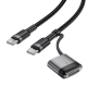 Кабель ACEFAST C22-05 USB-C to USB-C / magnetic aluminum alloy charging data cable Black