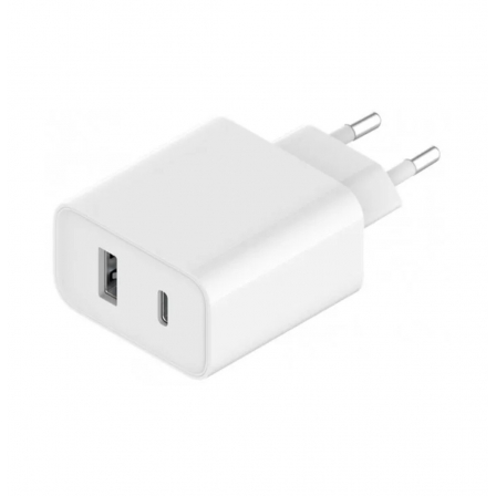 Мережевий зарядний пристрій Xiaomi Mi 33W Wall Charger (Type-A+Type-C) EU White