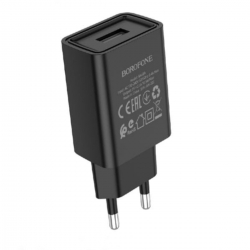 Мережевий зарядний пристрій BOROFONE BA68A Glacier single port charger 10.5W Black