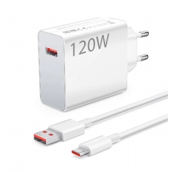 Мережевий зарядний пристрій Xiaomi 120W HyperCharge Combo (Type-A) EU