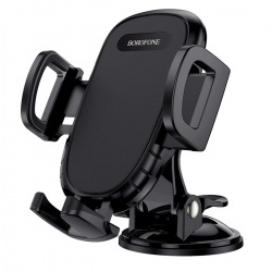 Автотримач для телефона BOROFONE BH37 Route push type suction cup car holder Black