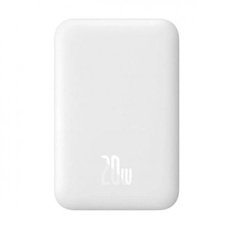 Зовнішній акумулятор Baseus Magnetic Mini Air Wireless Fast Charge Power Bank 6000mAh 20W Stellar White（With Simple Series Charg
