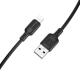 Кабель BOROFONE BX113 Lenny silicone charging data cable iP(L1M) Black