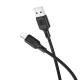 Кабель BOROFONE BX113 Lenny silicone charging data cable iP(L1M) Black