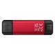 Портативний SSD Kingston Dual USB-A/C 1TB Dual Portable 1050MB/s USB 3.2 Gen 2 Red/Black