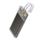 Зовнішній акумулятор HOCO J104 Discovery edition 22.5W fully compatible power bank with cable(10000mAh) Gray