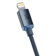 Кабель Baseus Crystal Shine Series Fast Charging Data Cable Type-C to iP 20W 2m Black