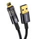 Кабель Baseus Explorer Series Auto Power-Off Fast Charging Data Cable USB to IP 2.4A 1m Black